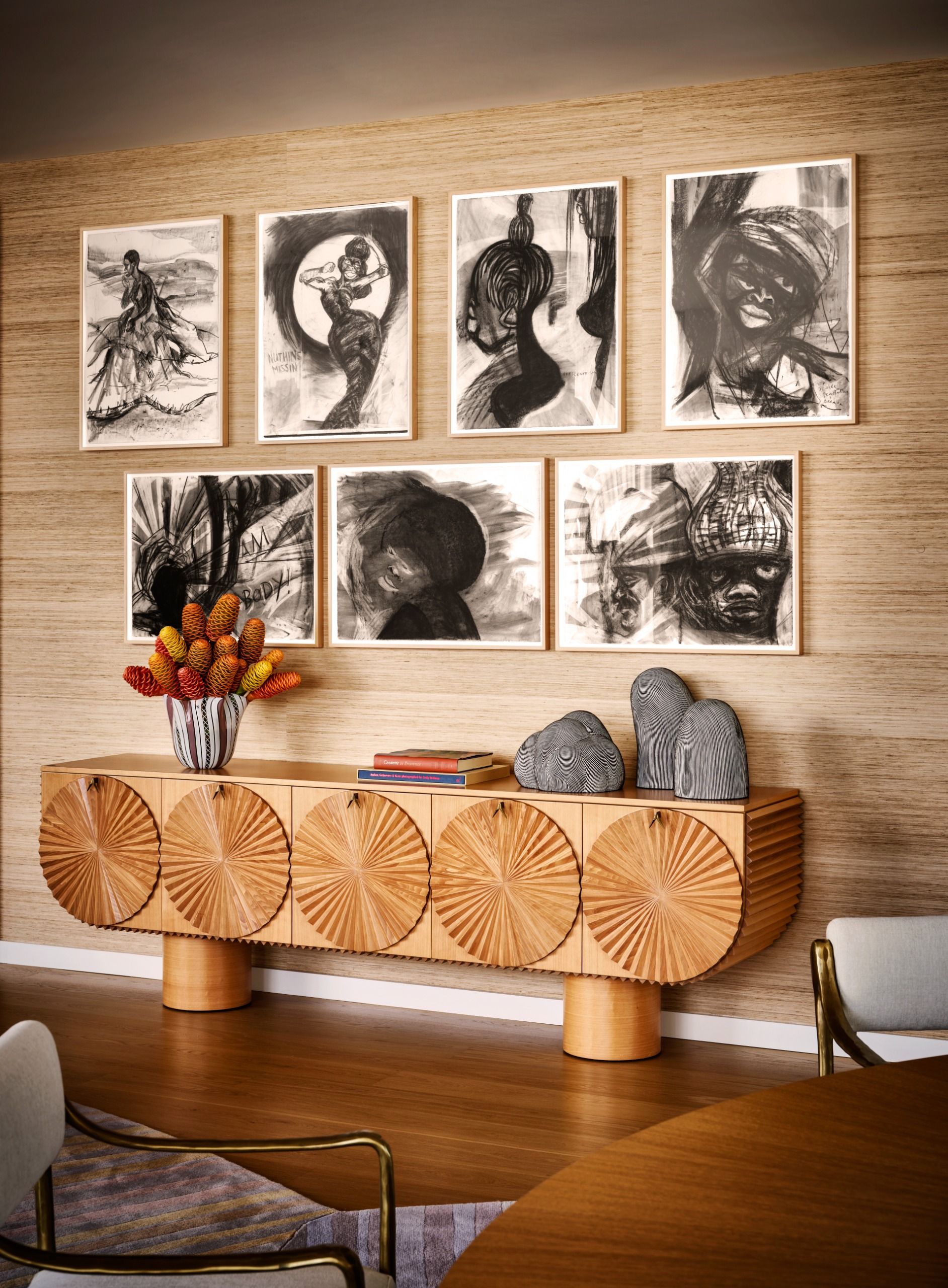 Interior of ambassador Randi Charno Levine apartment in Manhattan, designed by Kelly Behun