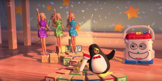 Wheezy sings "You've Got a Friend in Me" for the rest of the toys