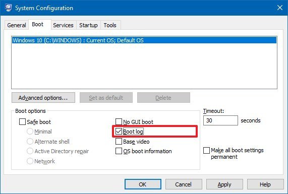 How To Enable Boot Log On Windows 10 Windows Central 9716