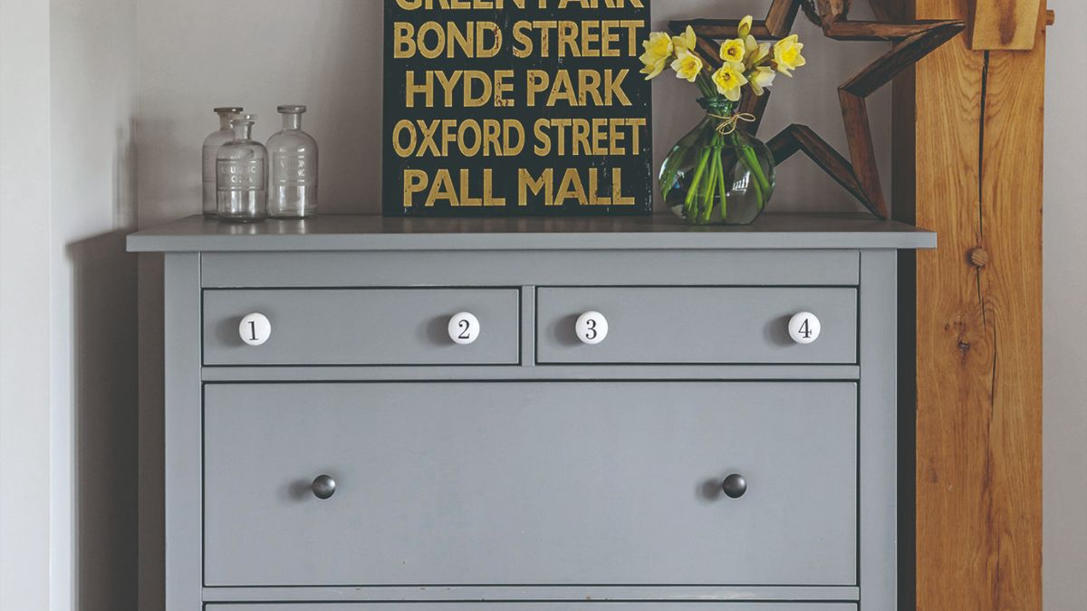 ikea hemnes dresser blue Blue dresser with custom pulls - furniture - by owner - sale