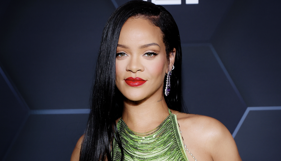  Rihanna celebrates Fenty Beauty &amp; Fenty Skin at Goya Studios on February 11, 2022 in Los Angeles, California