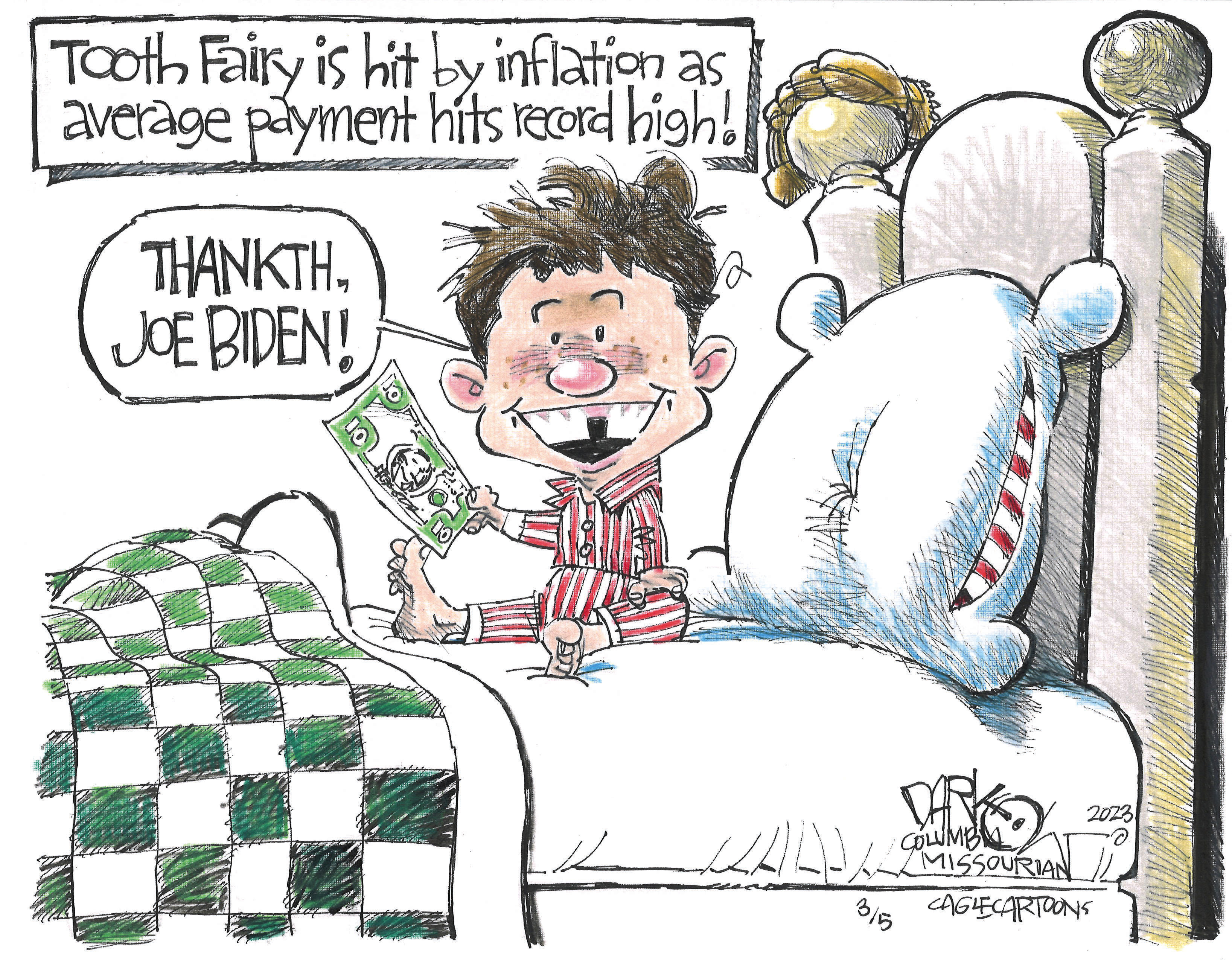 Tooth fairy inflation
