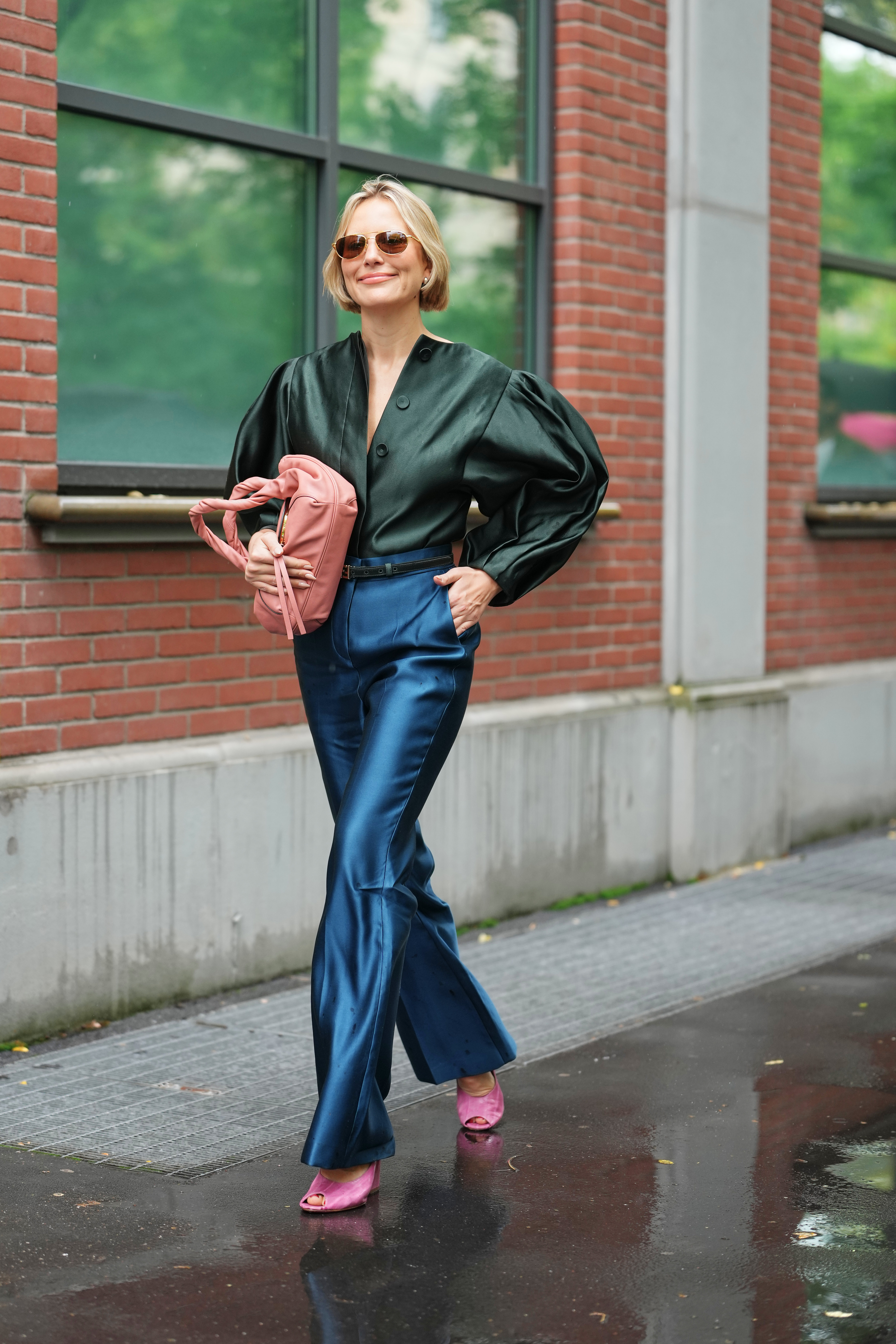 street style looks during milan fashion week september 2025