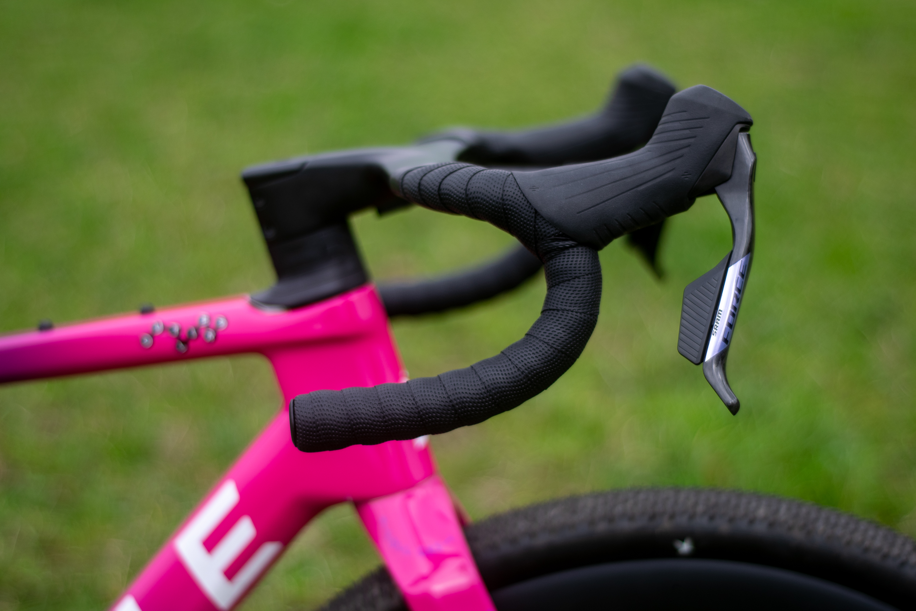 A pink and purple Ribble Ultra Grit