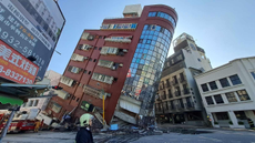 Building in Taiwan partially collapsed in earthquake