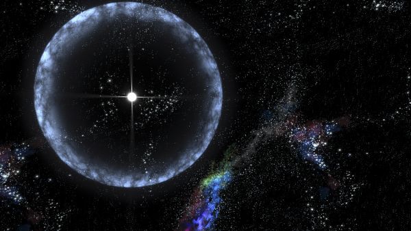 A star releases a giant gamma-ray flare.