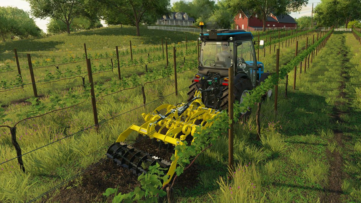 Farming Simulator 22 machine farming grapes