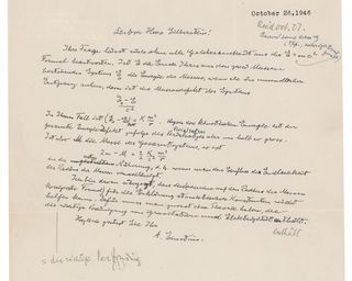 The full letter written by Einstein to Silberstein in German.