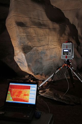 scientists used laser scanners to investigate the cave art without damaging it