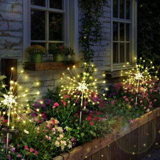 Anordsem Solar Fireworks Lights Outdoor