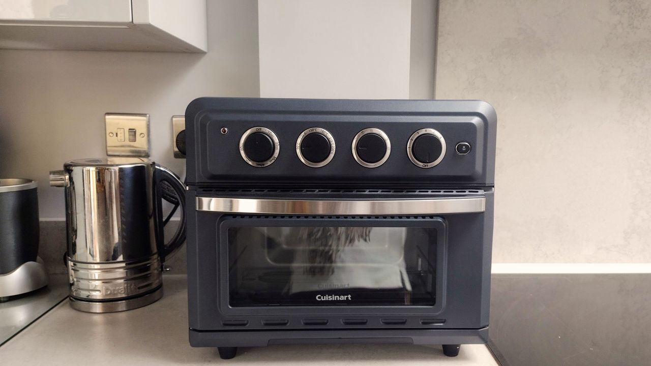 Cuisinart TOA-60 Air Fryer being tested in writer's home