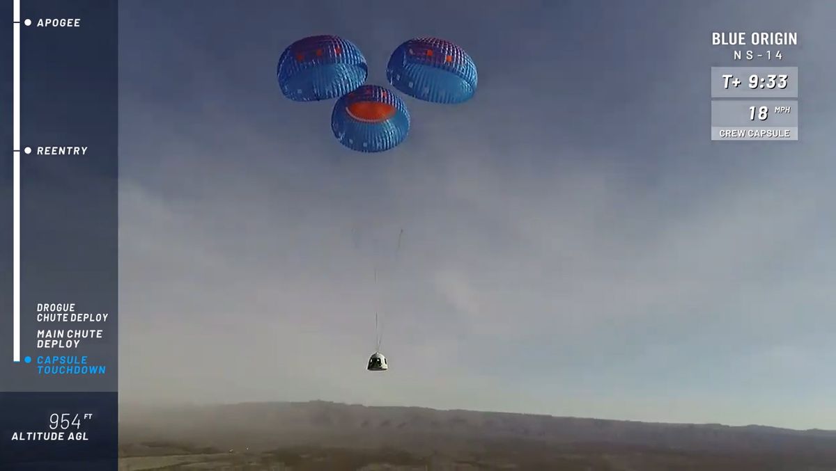 Blue Origin's first upgraded New Shepard rocket and crew capsule launches on an uncrewed suborbital flight from the company's West Texas test site on Jan. 14, 2021.