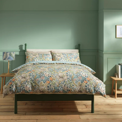 Habitat x Morris & Co. Golden Lily Blue Bedding Set