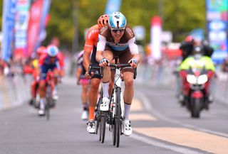 POITIERS FRANCE AUGUST 30 Harry Tanfield of The United Kingdom and Team Ag2R La Mondiale during the 33rd Tour PoitouCharentes en Nouvelle Aquitaine 2020 Stage 4 a 1646km stage from Thenezay to Poitiers TourPoitouChtes on August 30 2020 in Poitiers France Photo by Luc ClaessenGetty Images