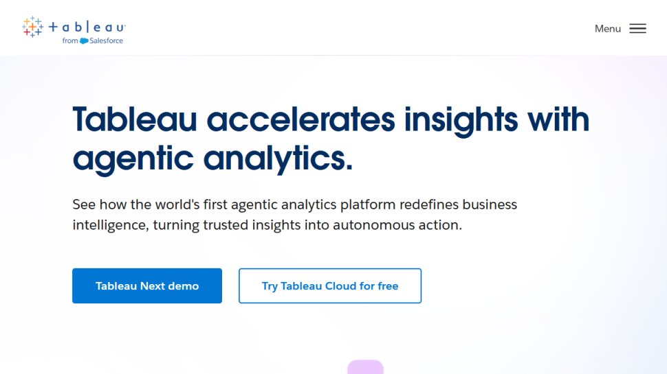 Tableau website screenshot (June 2025).