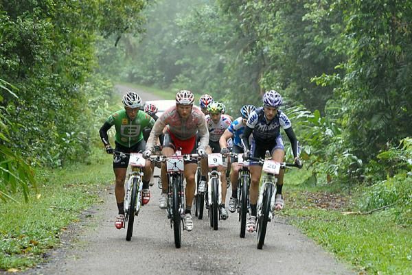 Wolfgang Krenn, Urs Huber, Josef Benedseder and Jeroen Boelen at the front