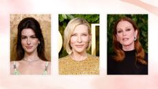 Celebrities with pale skin, from L-R: Anne Hathaway, Cate Blanchett, Julianne Moore