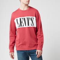 Levi's Men's Logo Colorblock Crewneck Sweatshirt - Red/White | RRP: £55.00 | now £28.00 + extra 10% off with code 'T310'