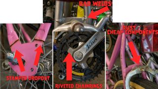 Poor quality bike components