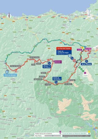 Route of stage 18 of la Vuelta a España 2023