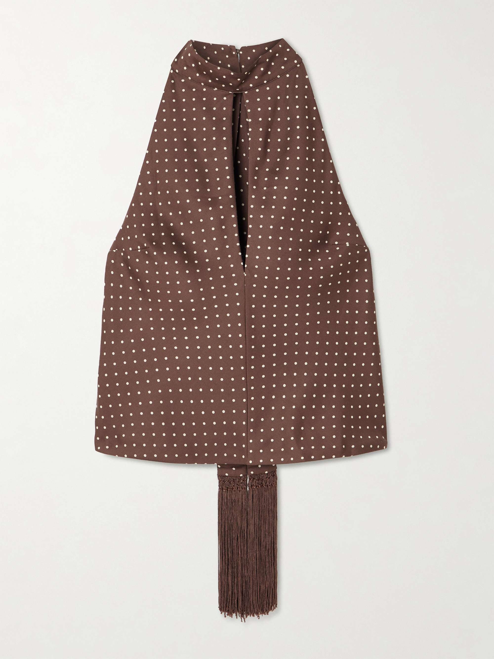 Phoebe Polka-Dot Tencel&trade; Lyocell Halterneck Top