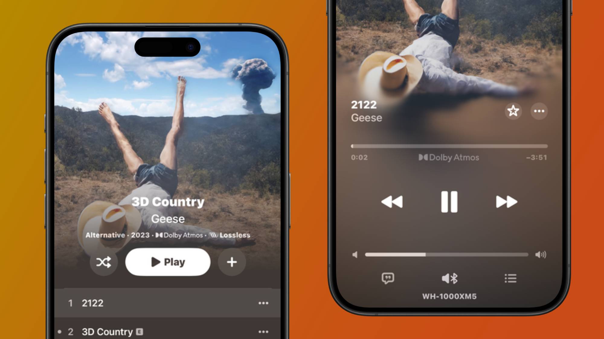 Geese's 3D Country in Apple Music