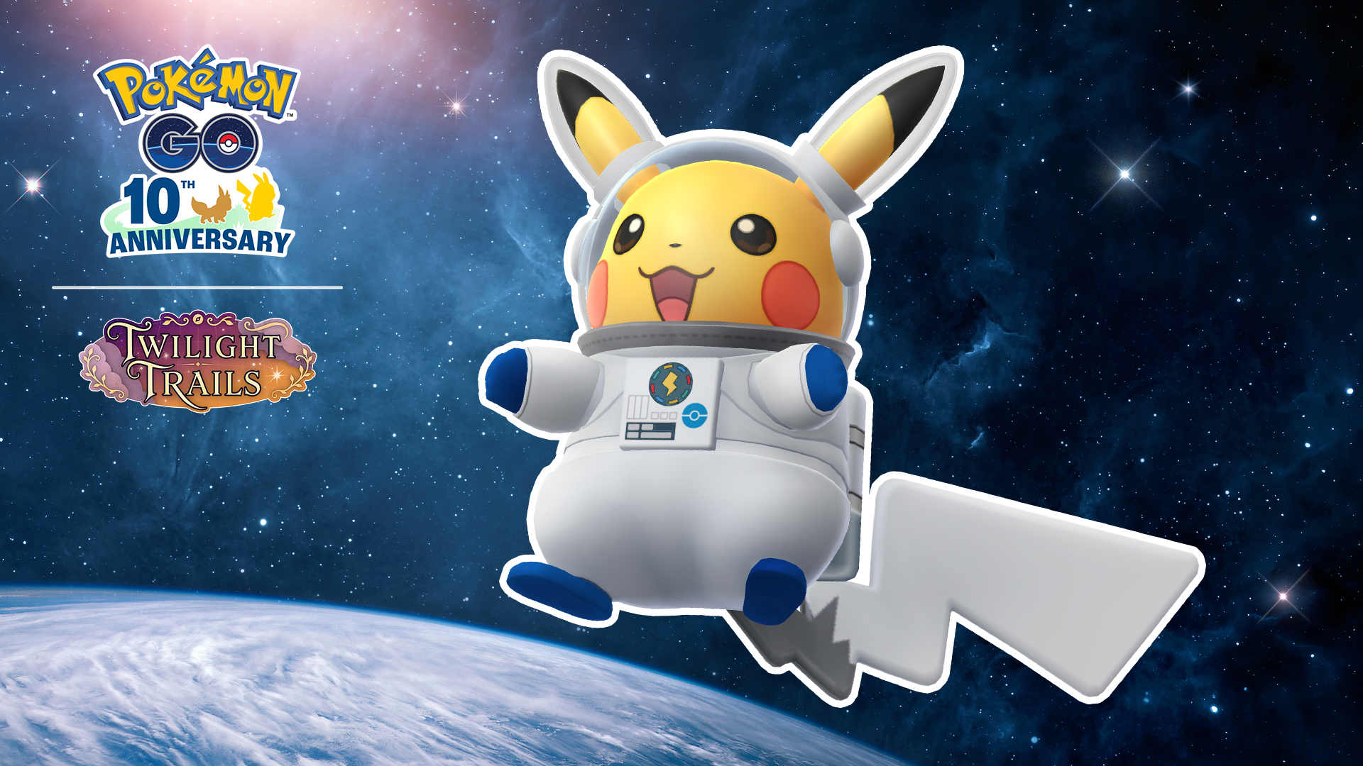 Promotional art for the ESA/Pok&eacute;mon collaboration for World Space Week 2026.