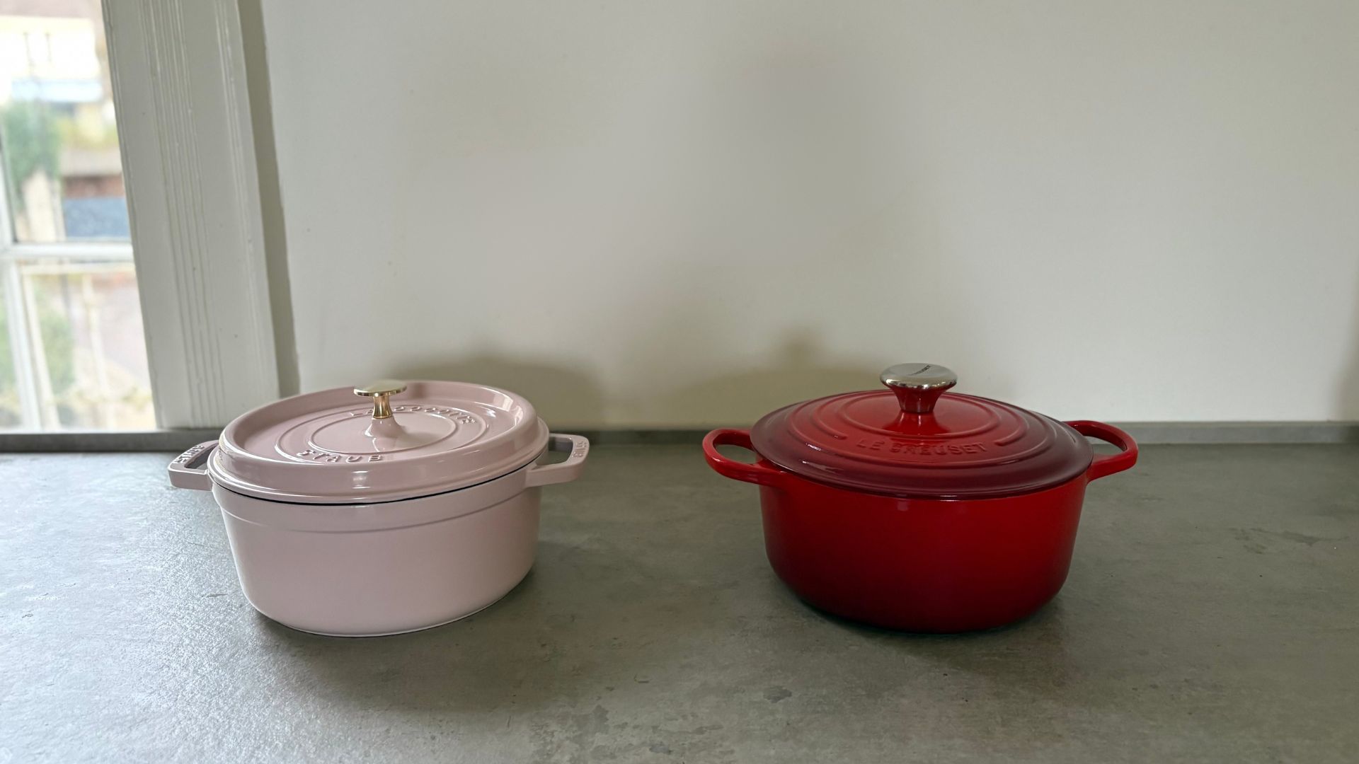 Le Creuset Round Casserole Dish with the Staub Round Cocotte