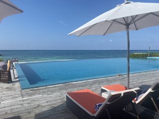 The adults-only swimming pool at Atmosphere Kanifushi.