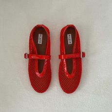 red Alaïa ballet flats