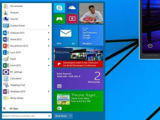 start menu