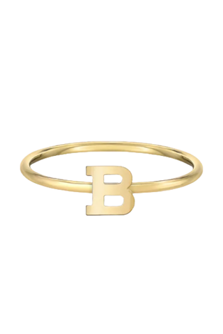 Zoe Lev 14k Gold Initial Ring