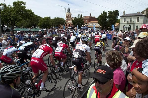 They're away in the 163km national elite men's road race championship in Buninyong, Victoria.