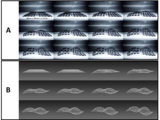 A grid was made by 4D printing.