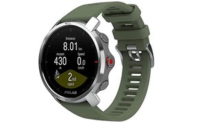 Polar Grit X watch with green band