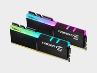 G.Skill Trident Z RGB Series 16GB (2x8GB) | $79.99 at Newegg
If you like the Trident Z series, but prefer a more sleek aesthetic, this memory kit has a textured, black finish. This RAM has 16-18-18-38 timing, and is DDR4 3200. (Expired)