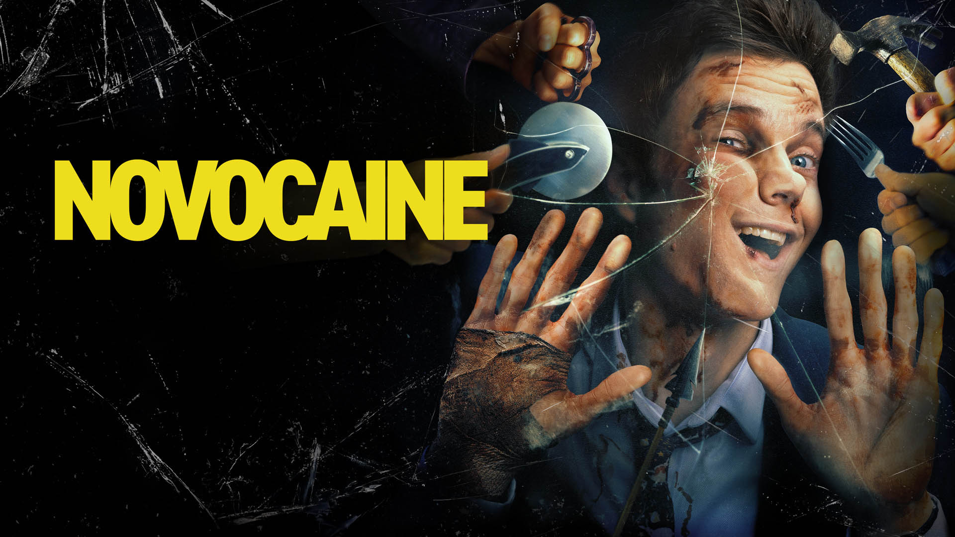 Jack Quaid in Novocaine.