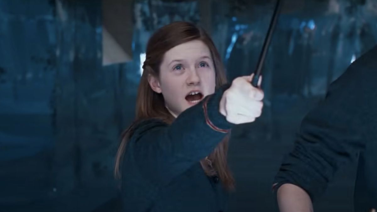 Ginny Weasley casting spells in Dumbledore&#039;s Army, Order of the Phoenix