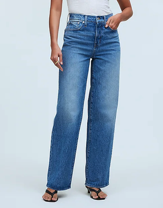 Madewell, The Perfect Vintage Wide-Leg Jean in Lakecourt Wash