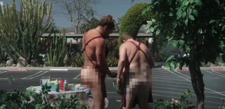 James Corden and Jason Momoa naked BBQ