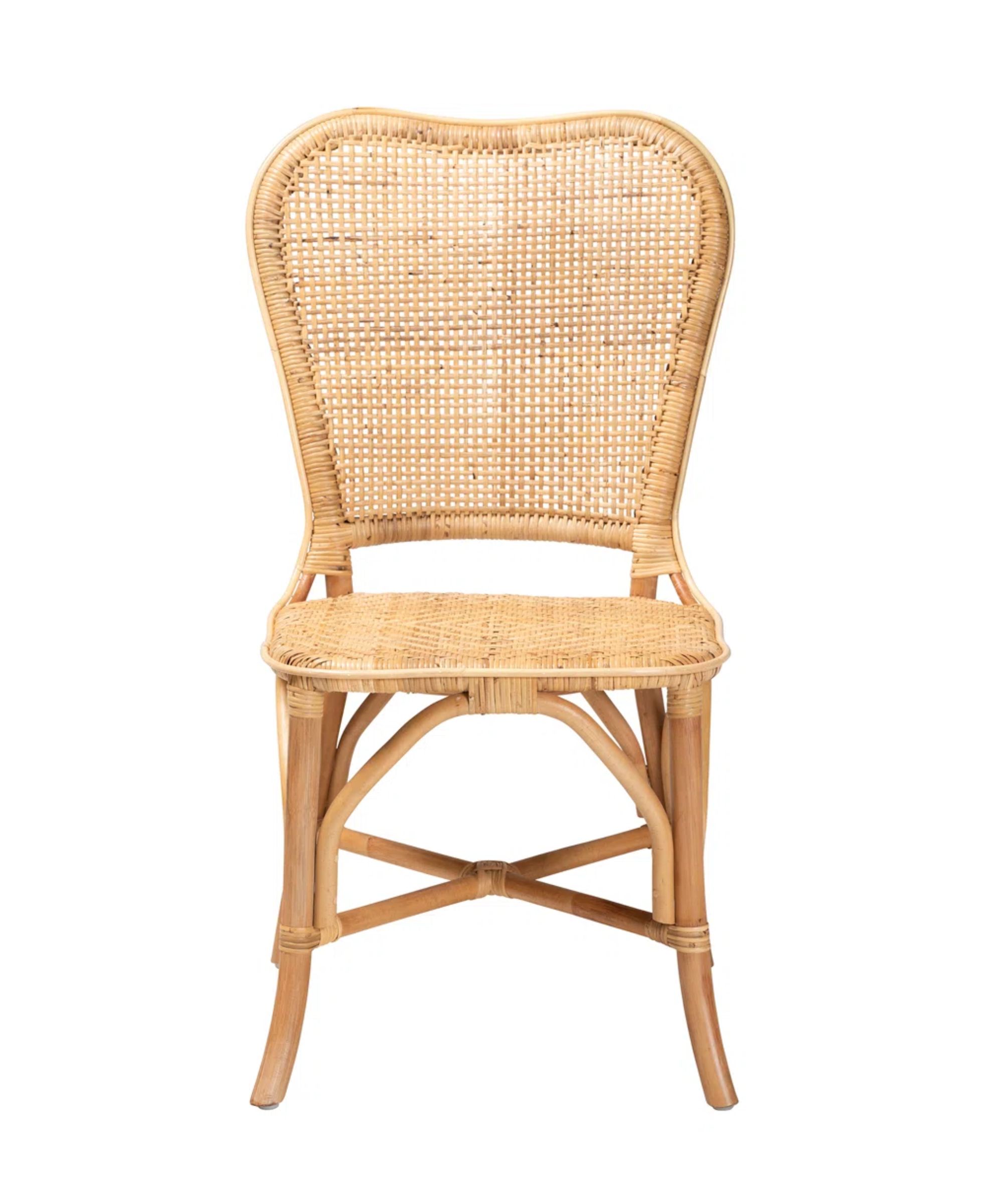 Pineapple Rattan Side Chair