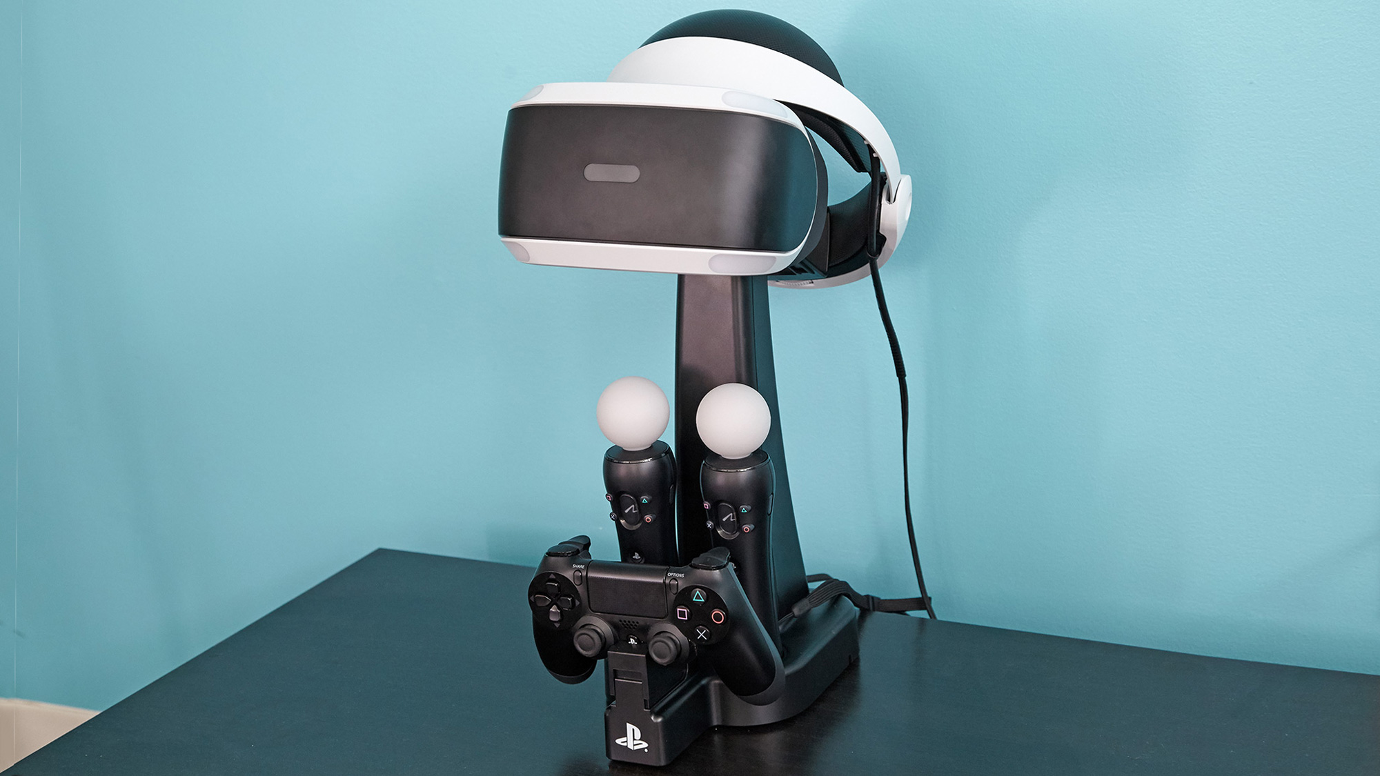 A photograph of the PlayStation VR