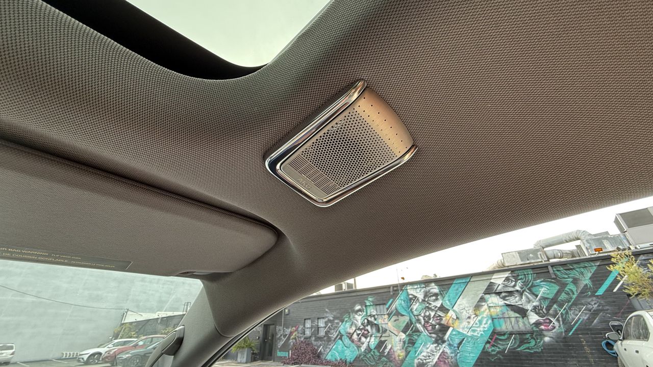 The Cadillac Optiq, with emphasis on the AKG Dolby Atmos speaker array