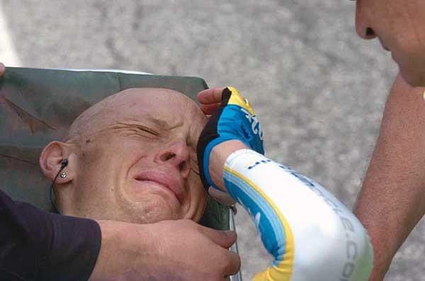 What could have been for John Gadret as he's taken to hospital following a crash