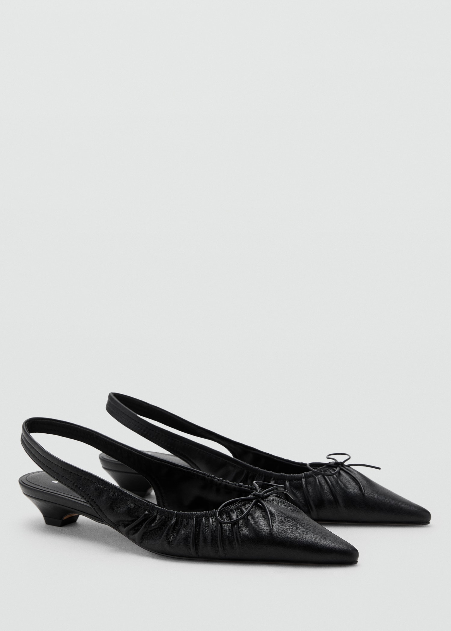 High-Heel Shoes With Ruched Bow - Women | Mango Usa