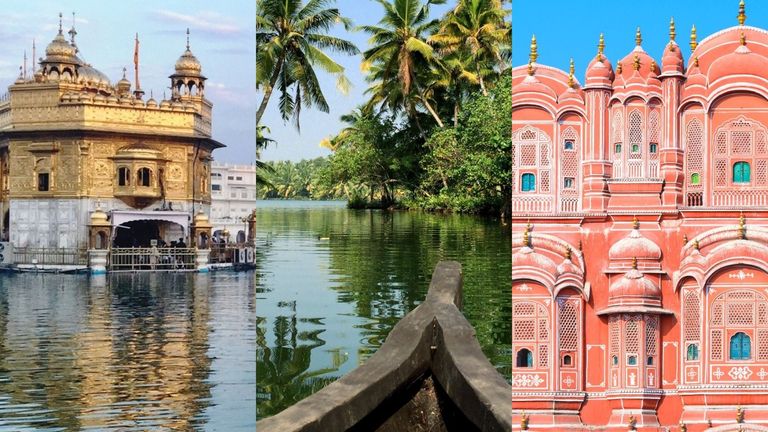 a selection of the best places to visit in india from the golden temple to kerala