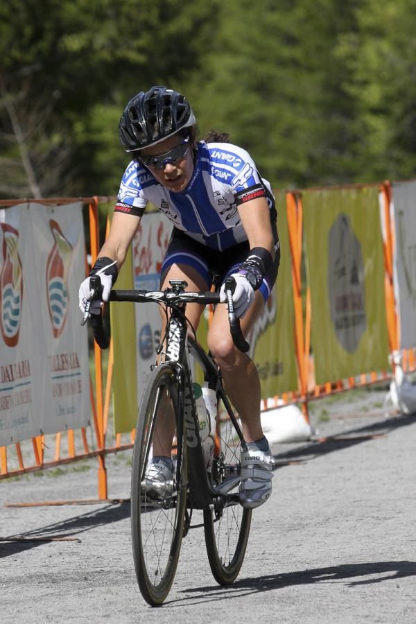 Kelli Emmett climbed into second overall Sunday
