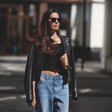 summer girl wearing denim 