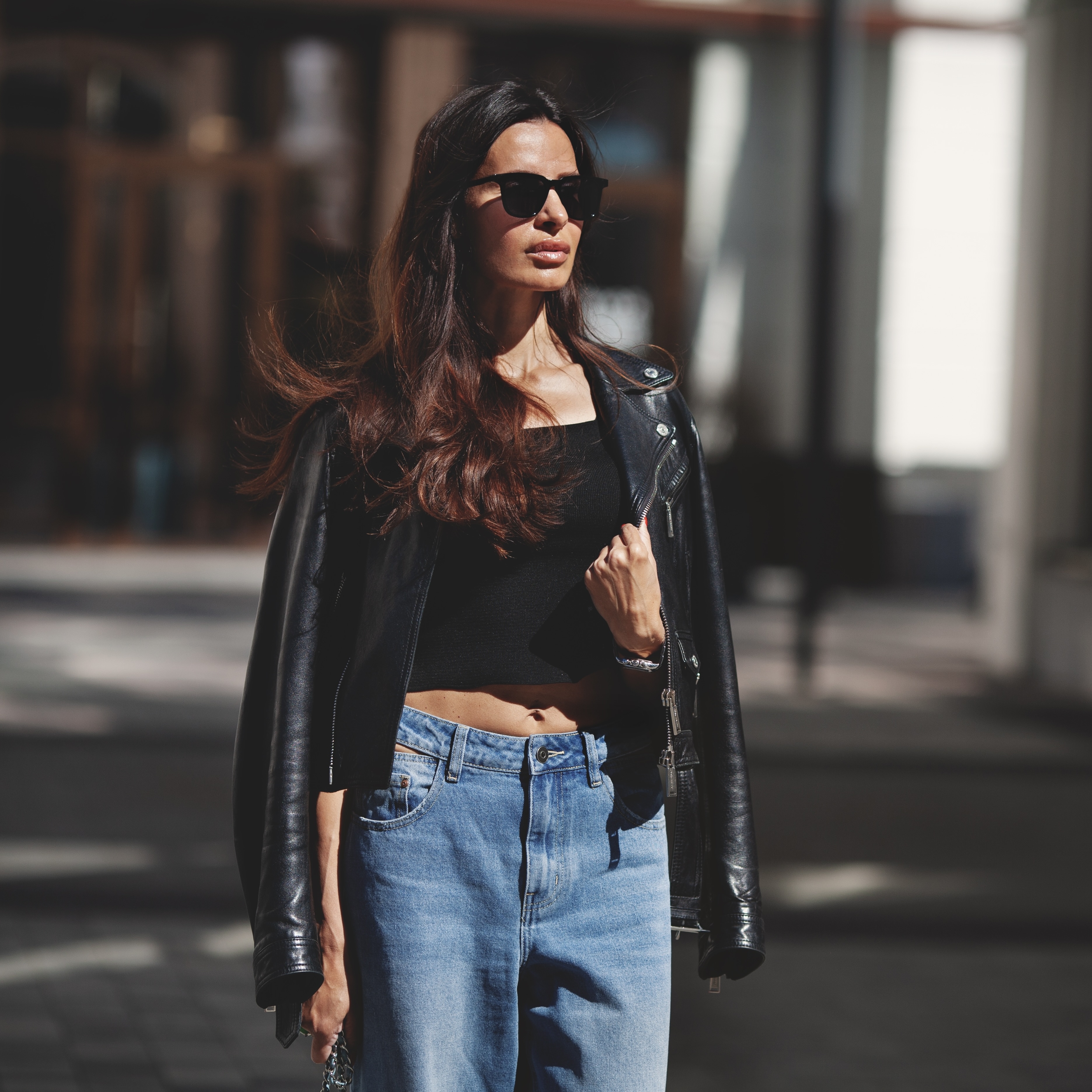 summer girl wearing denim 