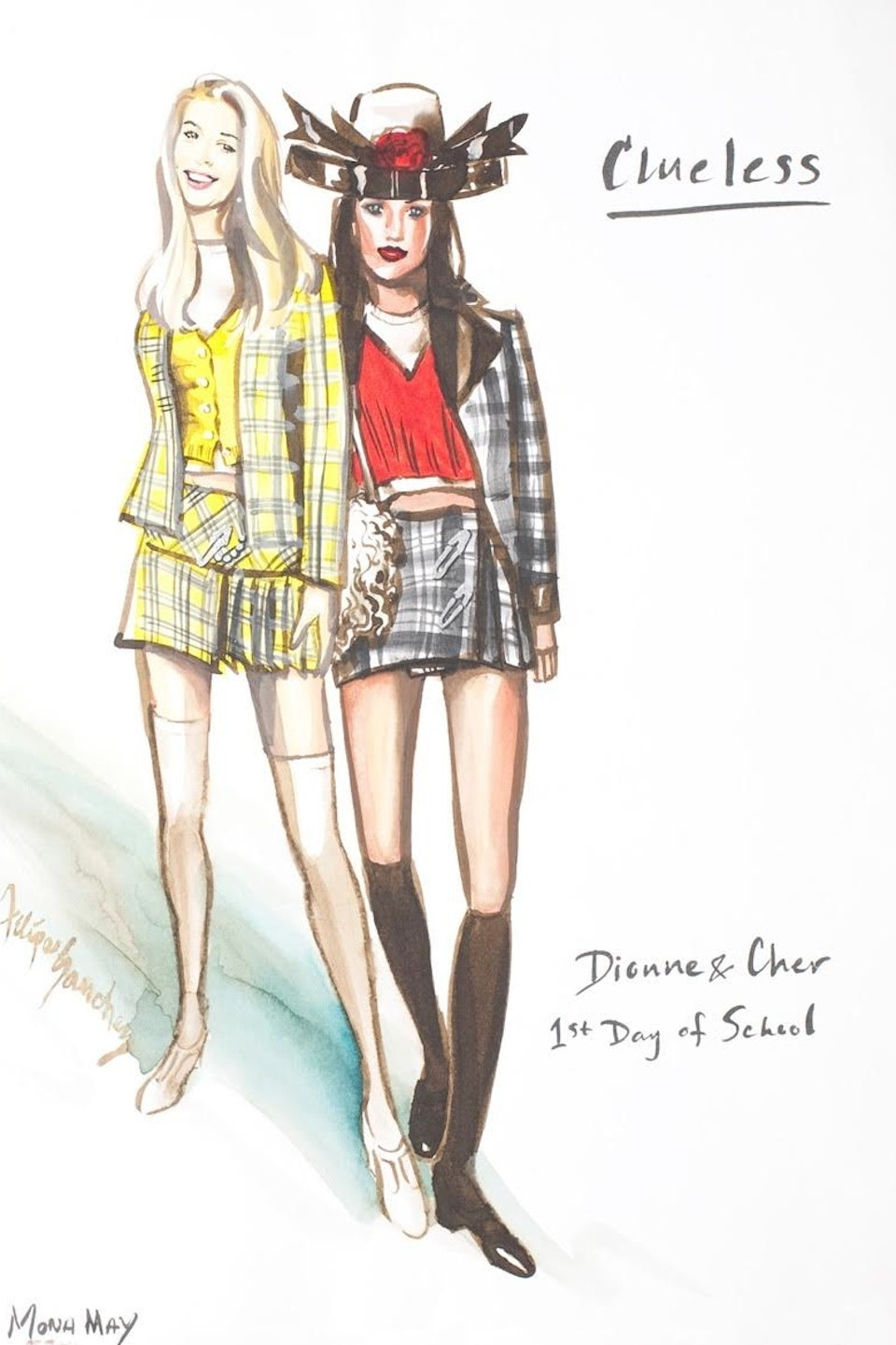 Clueless costume pictures and sketches